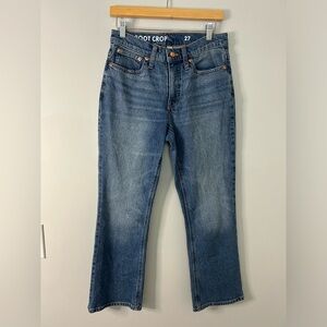 J.Crew 9" Demi-Boot Crop Jeans in Canopy Wash